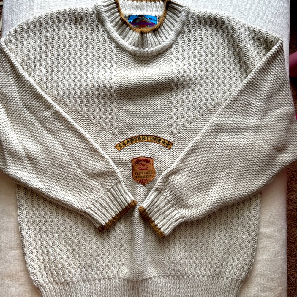 Weekends Save Our Planet Adventure Knit Grandpa Sweater